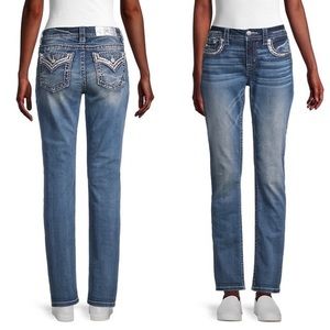 Miss Me Jeans Mid Rise Easy Straight Leg Relaxed